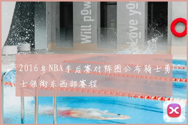 2016年NBA季后赛对阵图公布骑士勇士领衔东西部赛程
