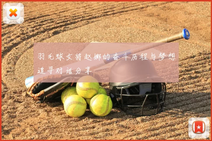 羽毛球女将赵娜的奋斗历程与梦想追寻对话分享